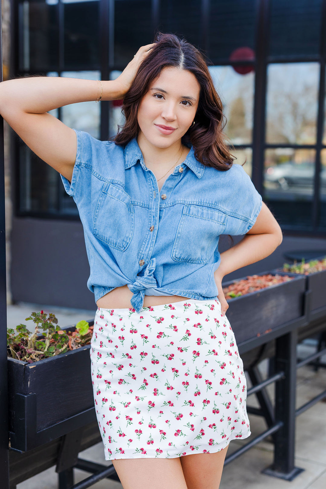 The Go West Short Sleeve Chambray Shirt