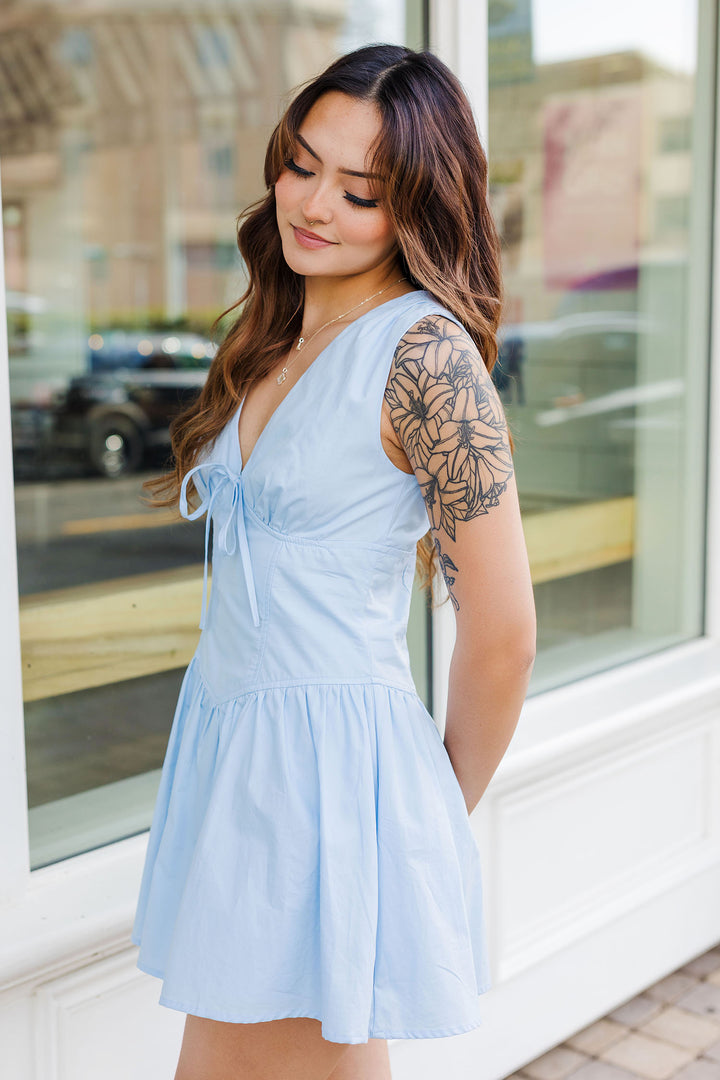 The Off The Market Blue Mini Dress