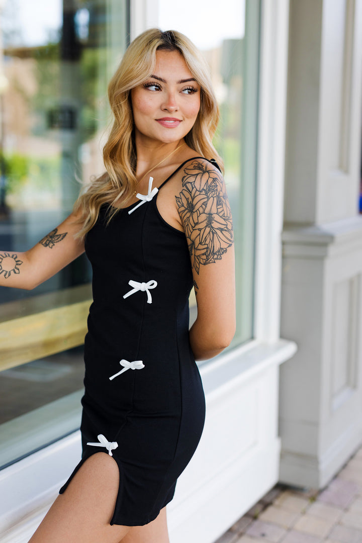 The Rory Ribbon Mini Dress