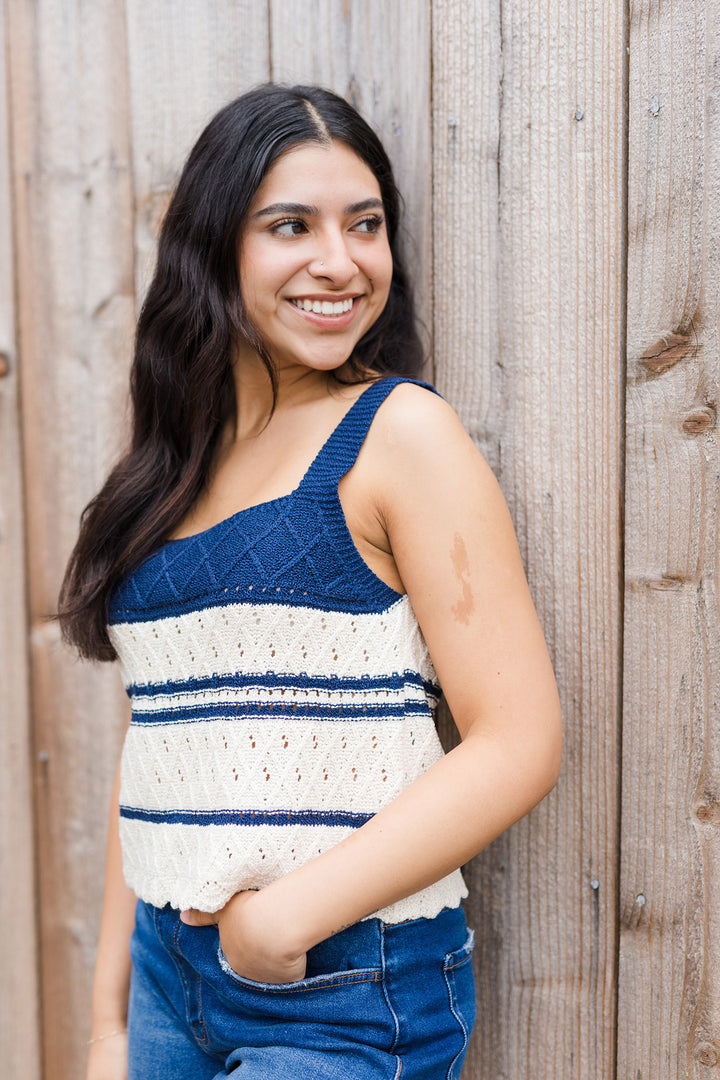 The Midnight Mantra Knit Tank Top