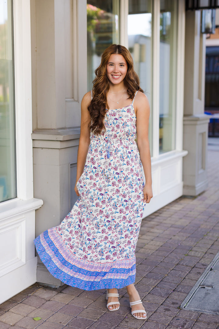 The Biggest Fan Floral Print Maxi Dress