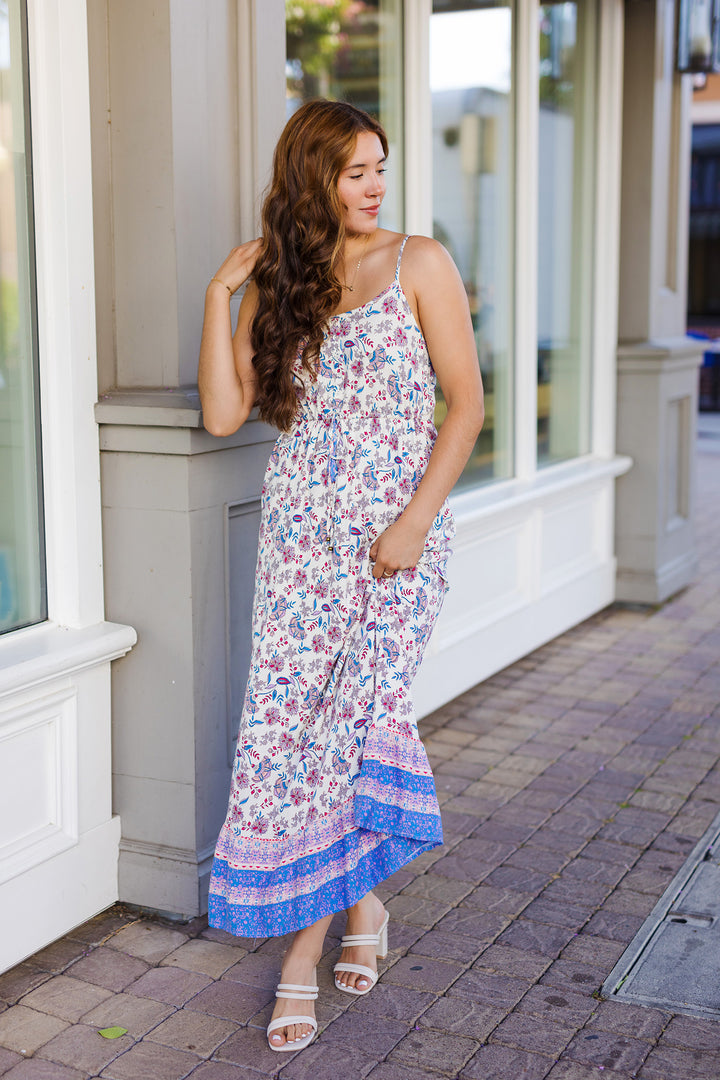 The Biggest Fan Floral Print Maxi Dress