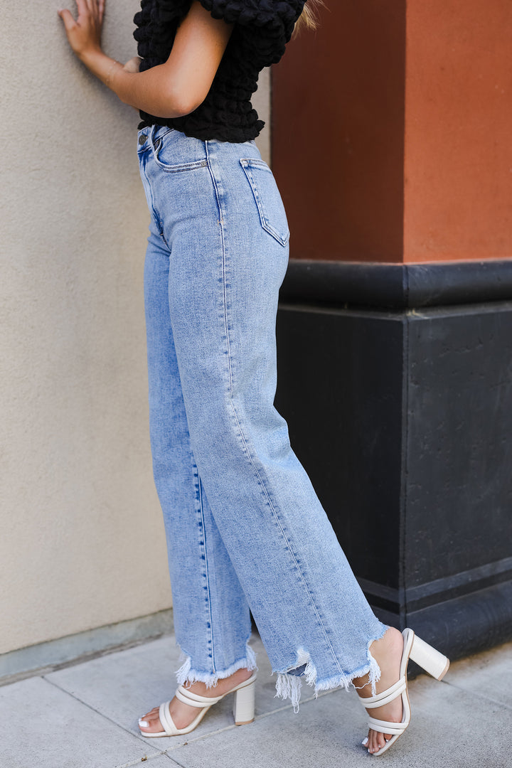 The Longhorn Frayed Hem Dad Jeans