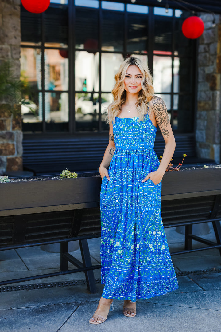 The Seaside Patterned Maxi Dress