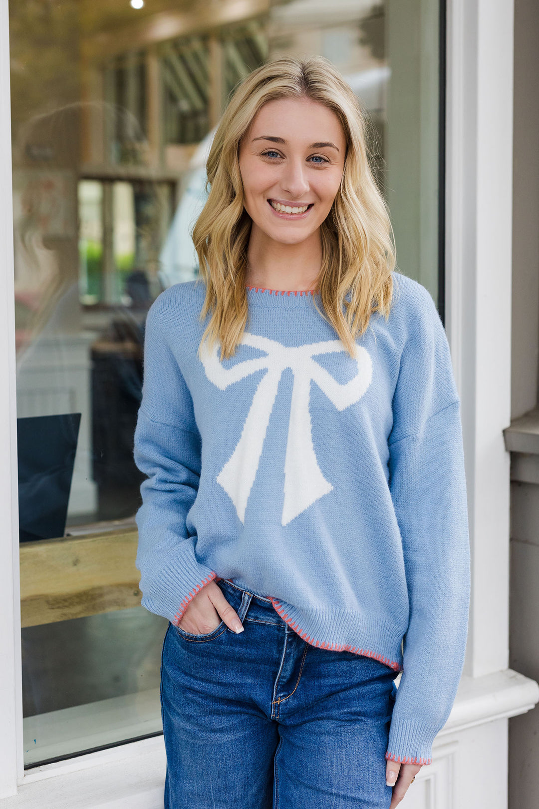 The Big Bow Energy Long Sleeve Sweater