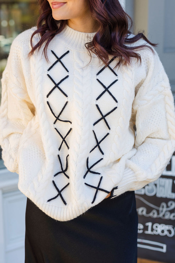 The Treasure Hunt Cable Knit Sweater