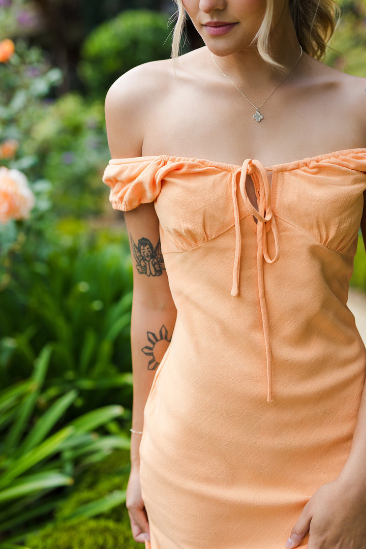 The Orange Crush Open Back Maxi Dress