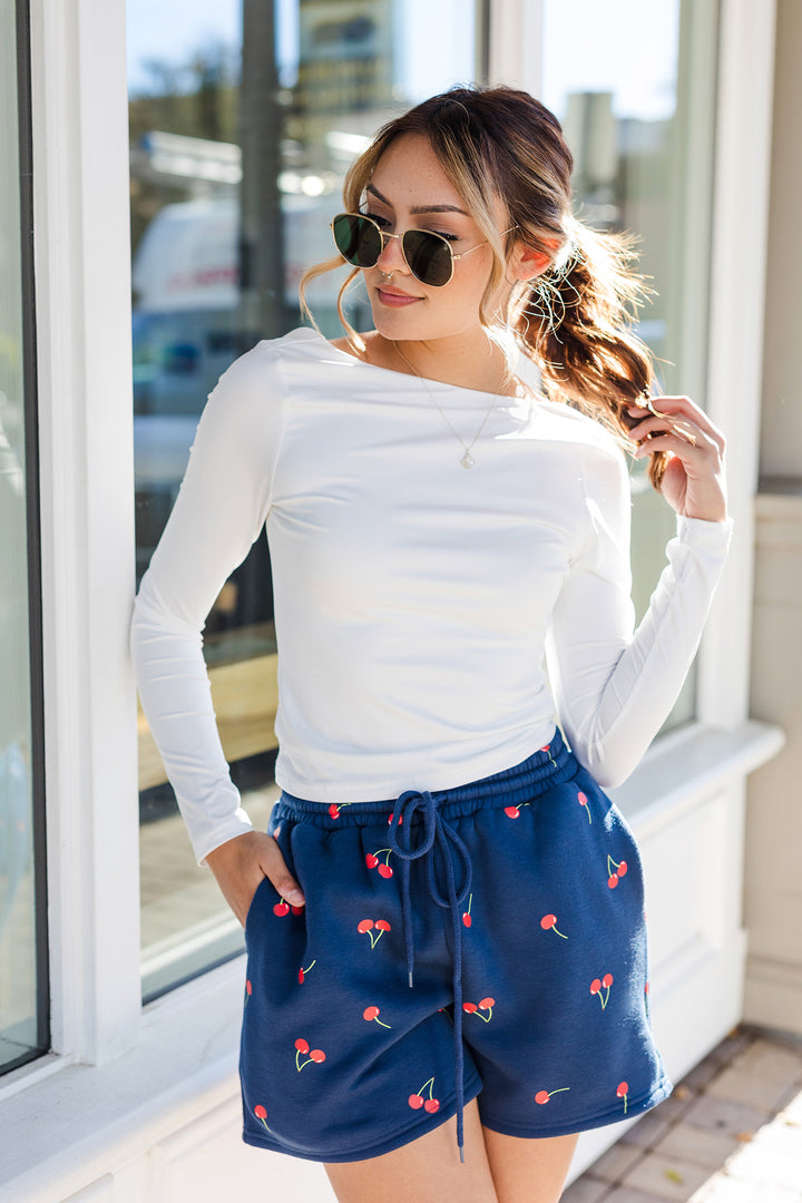 The Cherry Bomb Lounge Sweat Shorts