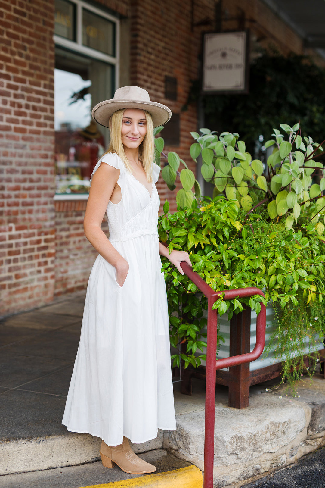 The Let Me Call You Sweetheart Off White Maxi Dress