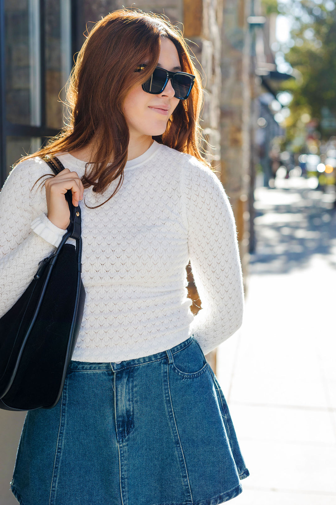 The By The Fireside Pointelle Knit Top