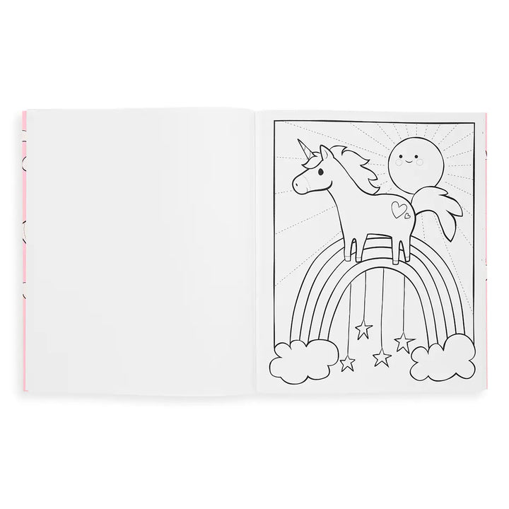 Girls Enchanting Unicorns Color-In Book by OOLY