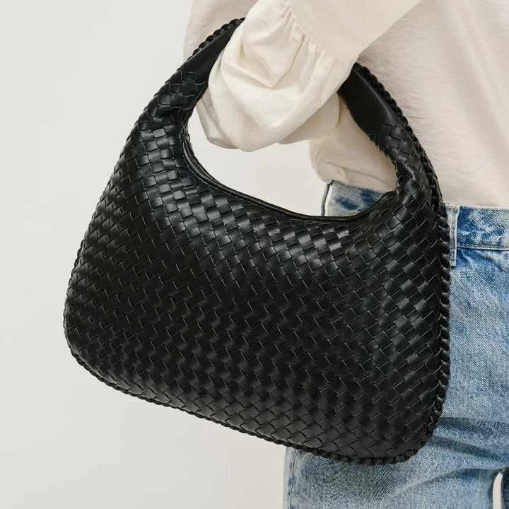 The Adela Woven Hobo Bag