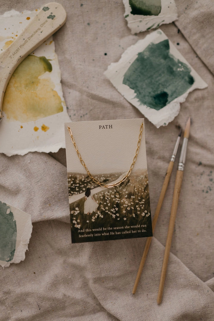 The Path Gold Necklace