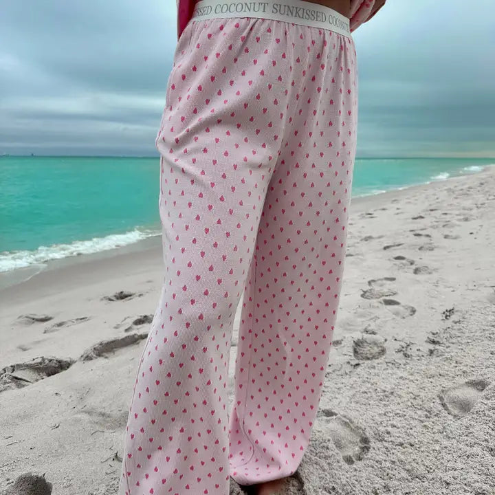 The Piece of My Heart Pink Pajama Pants