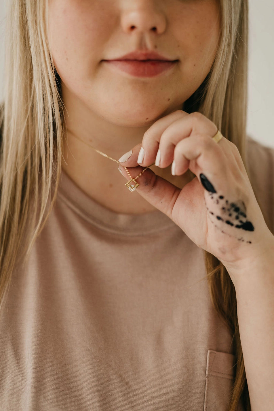 The Breaking Through Gold Necklace