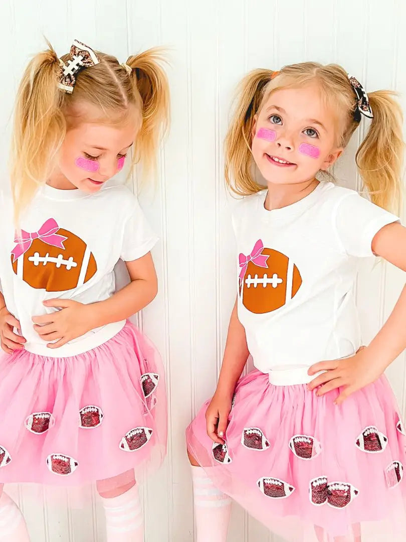 Girls Football Bow Headband