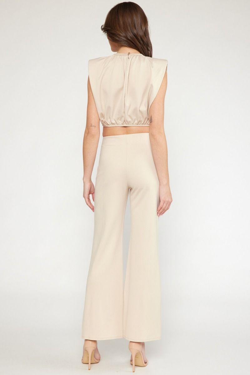 The Sail Away High Waist Button Trousers