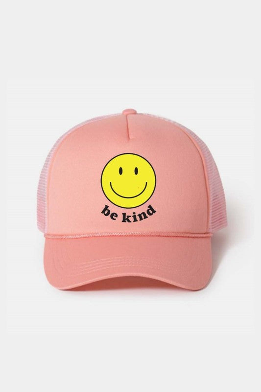 The Be Kind Smiley Trucker Hat